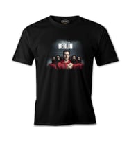 La Casa De Papel - Berlin Red Siyah Erkek Tshirt