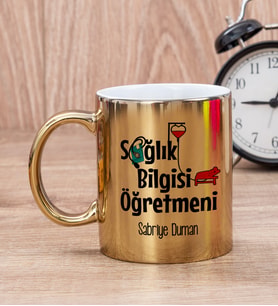 Sağlık Bilgisi Öğretmeni Gold Kupa Bardak