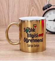 Sağlık Bilgisi Öğretmeni Gold Kupa Bardak