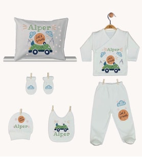 Pia Baby Gl 1901-08 İsme Özel Yastık Zıbın Set