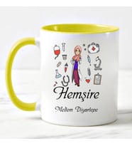 Hemşire Kupa Bardağı Sarı