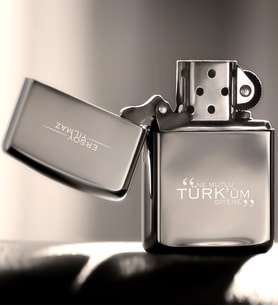 BK Gift Kişiye Özel Ne Mutlu Türküm Diyene Benzinli Gümüş Gri Metal Çakmak