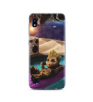 Baby Groot Tasarım Süper Şeffaf Silikon Telefon Kılıfı Samsung A10