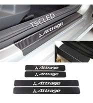 Mitsubishi Attrage Karbon Kapı Eşiği Koruma Sticker (4 Adet)
