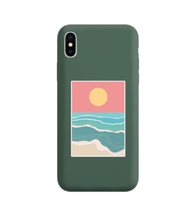 Koyu Yeşil Lansman Kılıf iPhone XS