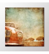 Arty Tablo Vintage Old Car Tablo (Karışık)