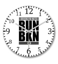 Run Bkn Duvar Saati Bombeli Gercek Cam