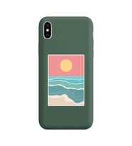 Koyu Yeşil Lansman Kılıf iPhone XS Max