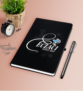 BK Gift Kişiye Özel Eczacı Siyah Defter Kalem Seti-7