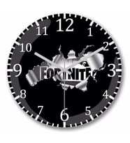 Fortnite  1 Duvar Saati Bombeli Gercek Cam