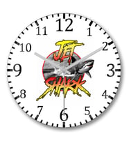 Jet Shark Duvar Saati Bombeli Gercek Cam