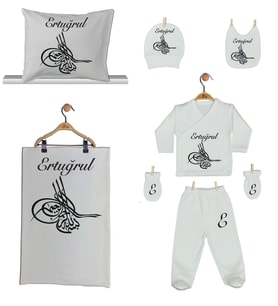 Pia Baby Gl 1953-06 İsme Özel Yastık Battaniye Zıbın Set