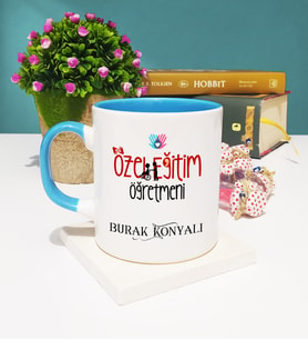 Özel Eğitim Öğretmeni Kupa Bardak Mavi