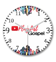 Playlist Gospel Duvar Saati Bombeli Gercek Cam