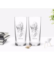 BK Gift Kişiye Özel Renkli Baskılı İsimli İkili Rakı Bardağı Seti-101 (Beyaz)