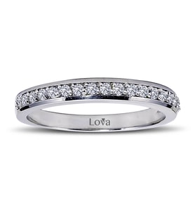 Lova 0,25 Karat Pırlanta Yarımtur Yüzük - 1020214