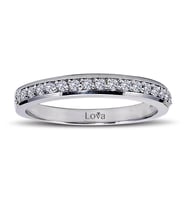 Lova 0,25 Karat Pırlanta Yarımtur Yüzük - 1020214