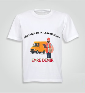 Kişiye Özel Kurye Baskılı Tshirt