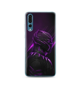 Black Panter Tasarım Süper Şeffaf Silikon Telefon Kılıfı Huawei P20 Pro 
