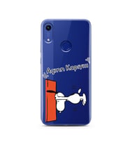 Snoopy Tasarımlı Süper Şeffaf Silikon Telefon Kılıfı Huawei Honor 8A 