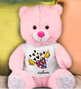 Aşkım Temalı Peluş Ayıcık 50 Cm 82228