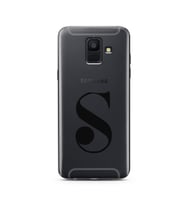 Samsung A6 (2018) Harf Tasarımlı Telefon Kılıfı S-Harfi 