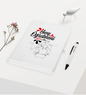 BK Gift Kişiye Özel Sınıf Öğretmeni Temalı Beyaz Defter Kalem Hediye Seti - 1