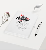 BK Gift Kişiye Özel Sınıf Öğretmeni Temalı Beyaz Defter Kalem Hediye Seti - 1