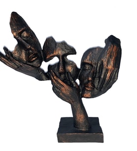 Görmedim Duymadım Bilmiyorum Üçlü Biblo Mask (Çok Renkli)
