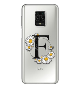Papatya Harf Tasarım Süper Şeffaf Silikon Telefon Kılıfı Xiomai Redmi Note 9 Pro