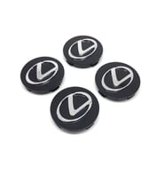 Lexus Kromlu Geçme Jant Göbeği Siyah 4'lü 55mm