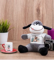 Kadınlar Gününe Özel Kırmızı Türk Kahvesi Fincanı ve Peluş Eşek