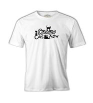 Cat Lady Beyaz Erkek Tshirt