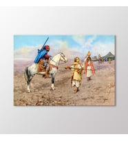 Arty Tablo A Desert Camp Tablo (Karışık)