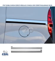 Fiat DOBLO Krom Sürgü Nikelajı 2 prç 2010 ve üzeri P.ÇELİK