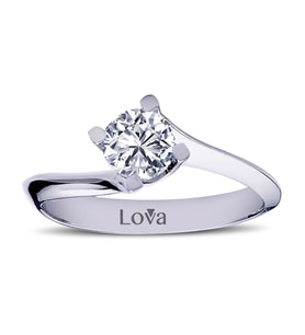 Lova H Renk 0,60 Karat Pırlanta Tektaş Yüzük - 1050082