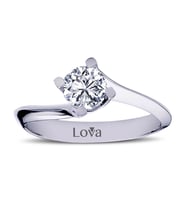 Lova H Renk 0,60 Karat Pırlanta Tektaş Yüzük - 1050082