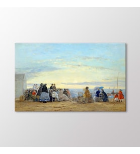 Arty Tablo Sur la plage coucher de soleil Tablo (Karışık)