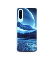 Kış Tasarımlı Süper Şeffaf Silikon Telefon Kılıfı Huawei P30  