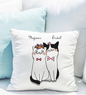 Kişiye Özel Kedi Yastığı