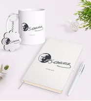 BK Gift Kişiye Özel Atatürk Temalı Kupa Anahtarlık Beyaz Defter Kalem Hediye Seti-20 (Model 1)