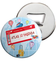 Seyahat Konsept Açacaklı Magnet Kişiye Özel