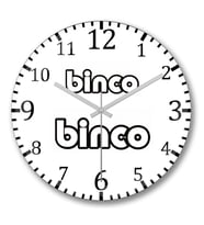 Binco Duvar Saati Bombeli Gercek Cam