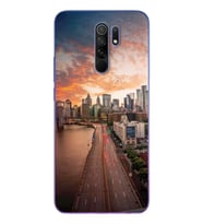 Cadde Tasarımlı Süper Şeffaf Silikon Telefon Kılıfı Xiomai Redmi 9