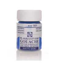 TALENS GOUACHE JAR 16ML LIGHT BLUE CYAN