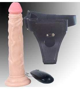 Dildo Series 15 Cm 10 Modlu ve Vajinal Strap On Tireşimli Realistik Penis