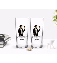 BK Gift Kişiye Özel Renkli Baskılı Hangimiz Sevmedik Çılgınlar Gibi Silüet Tasarımlı İkili Rakı Bardağı Seti-2 (Beyaz)