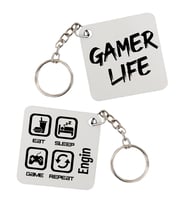Gamer Life Oyuncuya Hediye İsimli Kişiye Özel Anahtarlık