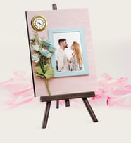BK Gift Kişiye Özel Fotoğraflı Şovaleli Masa Saati  2