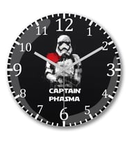 Star  Wars Duvar Saati Bombeli Gercek Cam